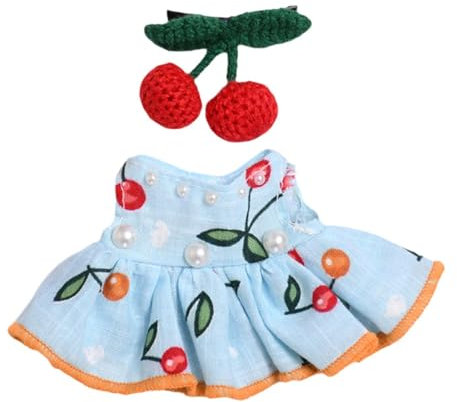 Fenteer Mini 15cm Plüsch Puppe Kleidung Kleid Täglichen Tragen mit Haar Zubehör Puppe Zubehör Kleidung