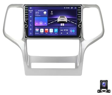 JHYUUKAU Android 13 Radio Coche Compatible con Jeep Cherokee 5 KL 2014~2018, 9 Pulgadas Pantalla Táctil, Autoradio con Bluetooth/GPS Navigation Apoyo Mandos Volante, Carplay+Android Auto,K700S