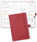 POPRUN Taschenkalender 2025 2026 Klein (Aug.2025-Dez.2026) Softcover mit PU-Leder, ca. A6 (16 x 10,5 cm), terminplaner 2025 2026 Klein 1 Woche 2 Seite mit Stiftschlaufe - Burgunderrot