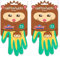 Spontex Gartenzwerg Handschuhe, Gartenhandschuhe für Kinder, ideal für das Spielen und Arbeiten im Garten, mit Nitrilbeschichtung, Farbe nicht frei wählbar, 1 Paar, 4-6 Jahre (Packung mit 2)