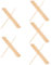 Cabilock 5 Sätze Holz Fenstergitter-modellierungsverkleidung Formleiste Gesteckt Fensterschmuck Fensterdekor Dübel Fensterrahmenverkleidung Fensterleistendekor Hölzern Beige 12 Stück * 5
