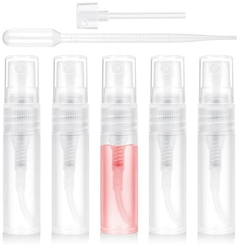 JIYIN Nachfüllbare Mini Parfümzerstäuber 5ml Leere Sprühflaschen Parfümzerstäuber Taschenzerstäuber Tragbare Parfüm Sprühflasche für Reisen und Ausgehen
