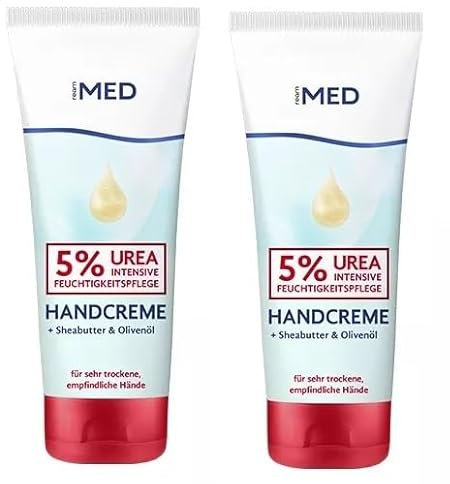 2er Pack. ReAm MED Handcreme UREA 5% Shea Butter Olivenöl 2x 100ml