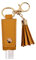 Lot de 30 bouteilles de voyage portables en plastique pour désinfectant pour les mains avec glands porte-clé en cuir