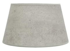 VoltShine Lampenschirm aus grauem Zement, konische Form, Maße: 25 x 20 x 15 cm, ideal für E27-Lampen, bietet Stil und Modernität in der Beleuchtung
