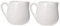 Cabilock 2Piezas Mini Jarra De Cerámica Blanca Para Salsa Boquilla Antigoteo y Mango Cómodo Para Picnics
