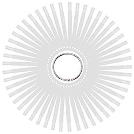 FONDOTIN 50Piezas Placas para de Uñas con Anillo Metálico Plantillas de Práctica para Decoración de Uñas y Exhibición de Esmalte