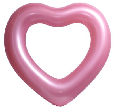 BUBEFSKD Herzförmige Schwimmringe Aufblasbare Pool Schwimmringe Schwimmschlauch Floatie Partys Dekorationen Strandspielzeug Für Kinder Schwimmschlauch Floatie Outdoor Wasseraktivität Poolspielzeug