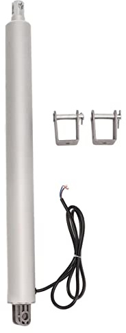 Electric Linear Actuator, 10inch Stroke Linear Motion Actuator, High Speed IP67 Aluminum Alloy Tube Straight Type, with Gear Reduction Transmission for RV Roof Trapdoor (24V)