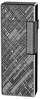 Dual Flame Lighter – Retro Feuerzeug Vintage mit Metallgehäuse, Winddicht für Party & Sammler (S Schwarz)