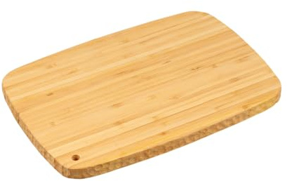 KESPER | Schneidebrett aus FSC®-zertifiziertem Bambus mit Aufhängeloch, mit BIOFA-Öl geölt, feuchtigkeitsabweisend | Maße: 32 x 22 x 1,8 cm | Küchenbrett | 58844