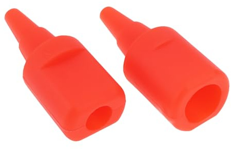 AS Axis Spindleon 2 Pack Radiator Silicone Pipe Bungs 15mm 22mm for Central Heating Tapered Push Fit Red Leak Stopper Plugs