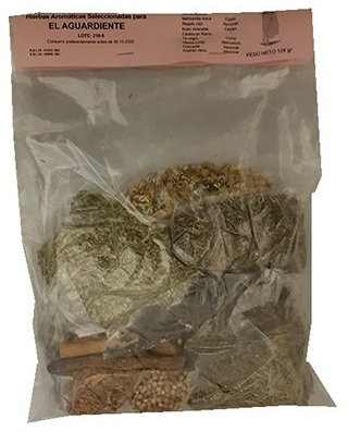 Preparado de Hierbas Aromáticas Seleccionadas para el Aguardiente (Bolsa de 128g)