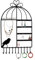 XLKJ Wall Mount Gioielli Gancio,Espositore Gioielli Cremagliera Birdcage Display/Stand/Porta Gioielli(Nera)