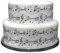 Top That Edible Decor Sheet Music Musical Note Themed Border Ribbon - Perfect for Larger cakes - Easy to Use