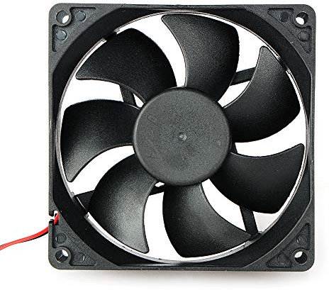 Movilideas Ventilador de 90 mm por 90 mm por 25 mm 9025 DC 12 V rodamiento de Bolas sin escobillas Refrigeración Ventilador 2pin (9025 12V.)