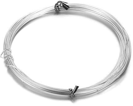 Pandahall - Alambre de aluminio plateado Silver-1.5mm/15gauge