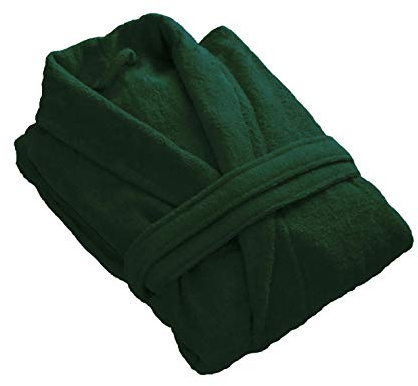 House of Emily Women's Men's 100% Turkish Cotton 400gsm Terry Towelling Shawl Collar Bathrobe Dressing Gown