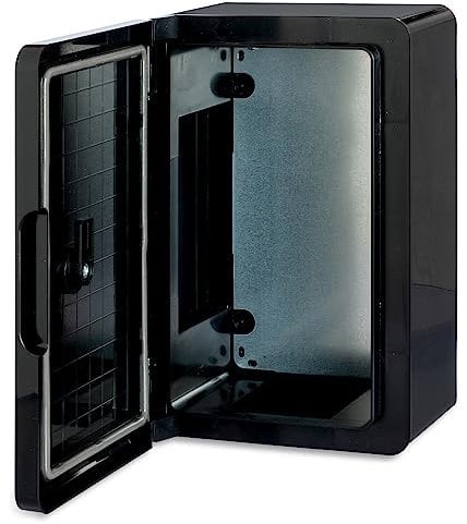 BOXEXPERT Custodia in plastica ABS, IP65, custodia a parete, custodia vuota, 300x200x130mm, nero, custodia serie Fleet