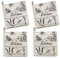 ZORR 4 Stück Topflappen Baumwolle, 20CM, zum Backen und Kochen Küchenzubehör, Beige