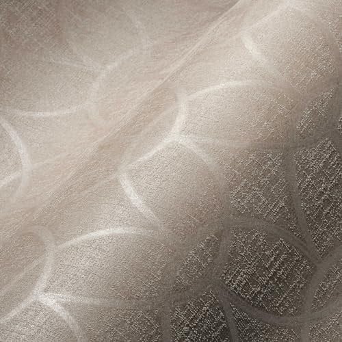 Architects Paper 70er Jahre Tapete Kreise Grau 375642 Retro Vliestapete Glitzer Glanz-Effekt 10,05x0,53m Made in Germany