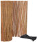 KOTARBAU® Weidematte Weidesichtschutzmatte für Balkon Terrasse Garten 90x500cm Stabiler Sichtschutz Natürlicher Verzinktem Draht Für Hohe Stabilität mit Kabelbinder