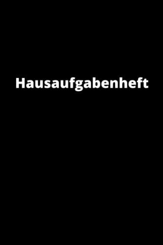 Hausaufgabenheft: Schwarzes Hausaufgabenheft