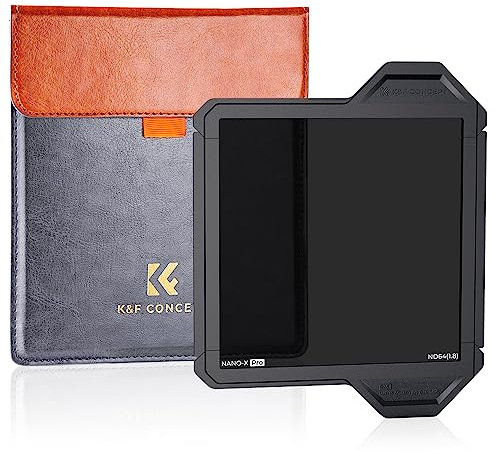 K&F Concept Nano X-PRO Rechteckfilter ND64(6 Stop) 100x100mm Square Filter Graufilter aus Optisches Glas mit 28 Nano-Beschichtung