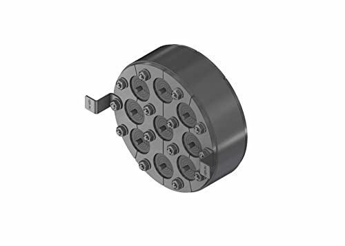 Gummi-Press-Dichtung variabel Außendurchmesser 150 mm/Tiefe 40 mm für Hauseinführung von Kabel und Rohre 9x 4 mm bis 25 mm