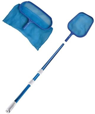 Mareva Pack Nettoyage pour Piscine - Manche télescopique - Epuisette de Fond - Epuisette de Surface