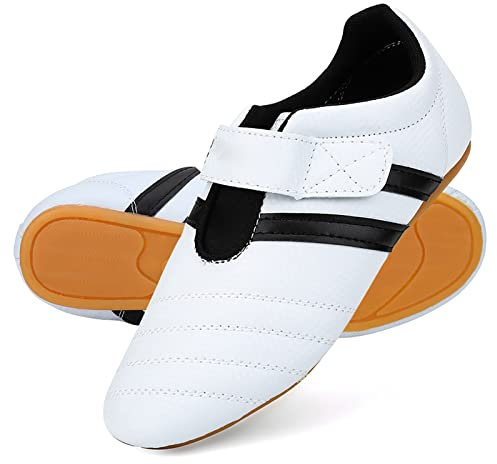 Taekwondo Schuhe, Boxen Kung Fu Tai Chi Karate Trainings Schuhe Innenlänge 220mm, Passende Fußlänge 210mm für Erwachsene und Kinder (34)