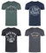 MUSTANG Tshirt Herren Baumwolle Regular Fit 4er Pack Set Rundhals Kurzarm Sommer Tee Shirt Logoprint XL, Größe:XL, Farbe:Farbmix (P27)