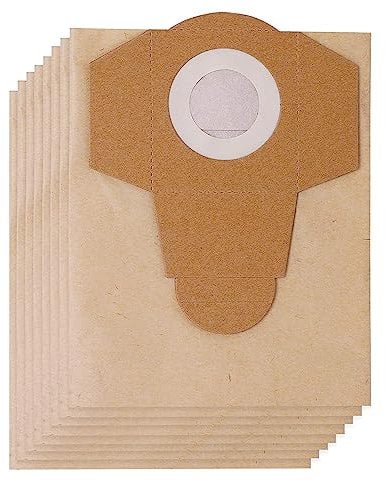KEEPOW Bolsas para colector de suciedad, 20 l, para Einhell en seco y húmedo, bolsas para Einhell TC-VC 1820 s, 8 unidades