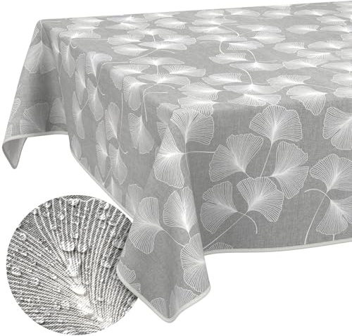 ANRO Tischdecke abwaschbar Pusteblume mit Saum 130x90 cm Tischwäsche | mit Saum eingefasst – schmutz- & wasserabweisend, pflegeleicht – waschbar bei 30 °C – ideal für Garten, Terrasse & Esszimmer