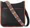 Telena Damen Schultertasche Klein, PU Leder Handtasche Damen Umhängetasche Klein Hobo Bag für Frauen Crossbody Bag mit Abnehmbarer Schultergurt,Schwarz mit Braun