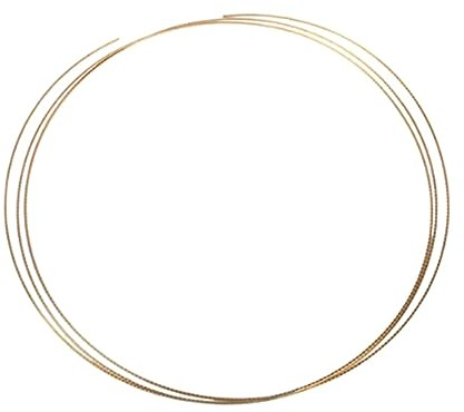 Gitarrenbunddraht 1,5mm Messing, 8 Fuß für Mandoline | Goldfarben, Hart für Langzeitnutzung, Passend für Zigarrenkistengitarre und Banjo