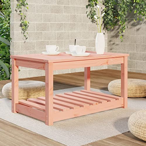 LAPOOH Gartentisch 82,5x50,5x45 cm Massivholz Douglasie Terrassentisch, Esstisch Garten, Balkontisch, Gartenesstisch, Gartenmöbel, Partytisch, 824139