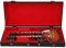 DADEA 10-Zoll-Mini-E-Gitarre, Deko-Doppelhals-Mini-Gitarrenmodell, mit Koffer, Miniatur-Holzgitarrenmodell, Miniatur-E-Gitarrenmodell mit Exquisiter Verarbeitung