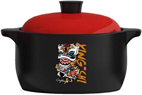 Cazuelas Cazuelas Olla De Barro Grande Olla De Arroz, Cazuela De Cerámica, Olla De Sopa De Fuego Abierto Para Uso Doméstico, Resistente A Altas Temperaturas, Adecuada Para Sopa, Guiso, Gacha