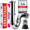 M. ROSENFELD HOME Siphon Waschbecken - Geruchsverschluss Waschbecken Röhrensiphon Edelstahl Waschtisch Siphon inkl. Dichtungen