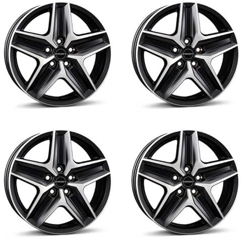 4x Borbet Felgen CWZ 7.5x18 ET53 5x130 black polished matt kompatibel mit Fiat Ducato