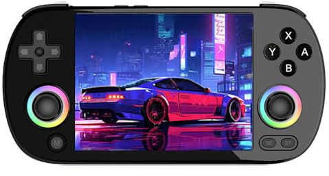 RG40XX H Handheld Game Console Linux 64-bit System 4.0-inch IPS Screen RGB Lighting Retro Video Gaming Console (64G/4800+ Games)