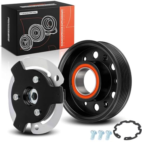 Frankberg 1x Embrague del aire acondicionado Compatible con Octavi.a II 1Z3 Leon 1P1 Toledo III 5P2 Ibiza IV 6J5 6P1 Ibiza IV ST 6J8 6P8 A3 8P1 TT R.o.a.d.s.t.e.r 8J9 Altea 5P1 Replace# 1K0820803G