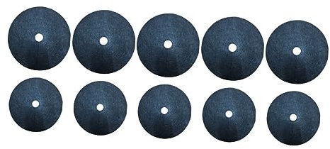 KONTONTY 10st Ökologisches Grastuch Pflanzenschutzmatte Gartenlandschaftsstoff Mulchkreis Um Den Baum Herum Matten Abdeckring Barrieretuch Garten Membran Baummulchring Vlies Black