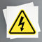 Panneau Risque Électrique Pack 2ud 19x19 cm Avertissement Danger - Sécurité Industrielle (Risque Électrique)