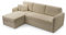 FurniShop24 Ecksofa L-Form mit Schlaffunktion und Stauraum - Eckcouch mit Ottomane, Klappsofa für Wohnzimmer, Modernes Design Schlafsofa Tony - Cappuccino