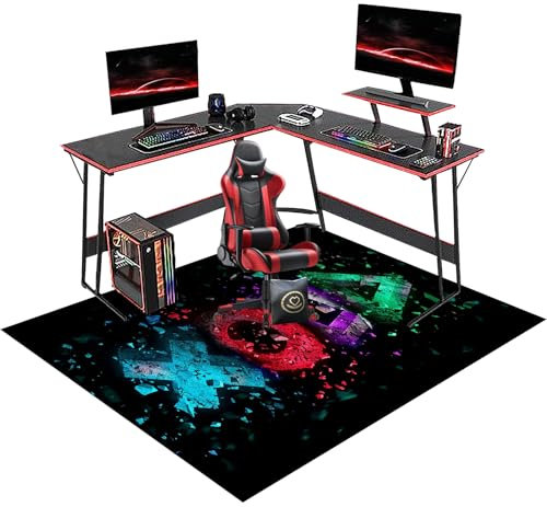 Protector Suelo Silla Ruedas, Alfombrilla para Silla de Gaming, Oficina Alfombra de Protección de Suelo, Alfombrilla para Silla para Suelos Duros, Oficina Escritorio Gamer Alfombrilla 80 x 120 cm