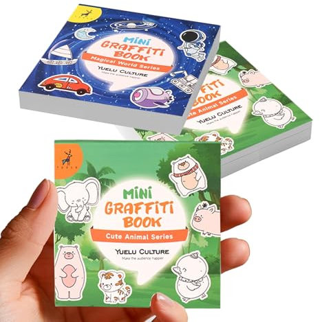 Kinder Malbuch 2 Bücher 100 Seiten, Kritzelbuch ab 1 Jahr (B)