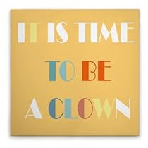 A.S. Création Leinwandbild Zirkus Schriftzug Kinderzimmer - Wandbild in Bunt, Braun - 40 x 40 cm - DD129387