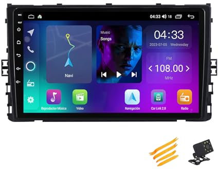 HYGZYH Android 13 Estéreo para automóvil Bluetooth Car Play 2 DIN Pantalla táctil para VW Passat B5 2000 ~ 2005 Radio para automóvil con pantalla QLED de 9 pulgadas con navegación Android Auto FM RDS,